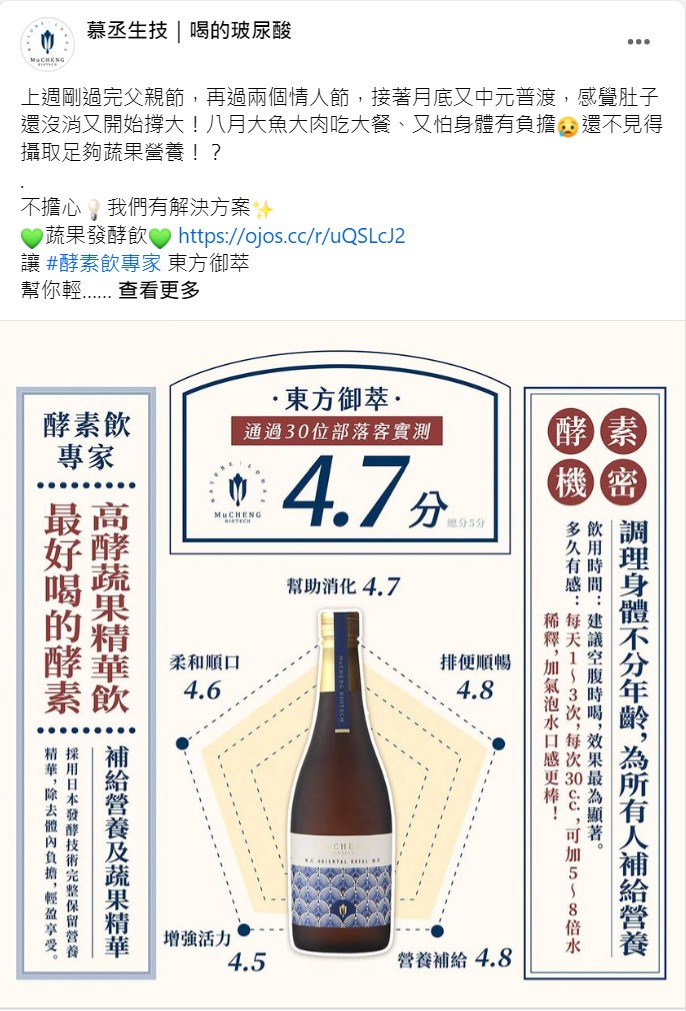 Facebook 社群貼文範例